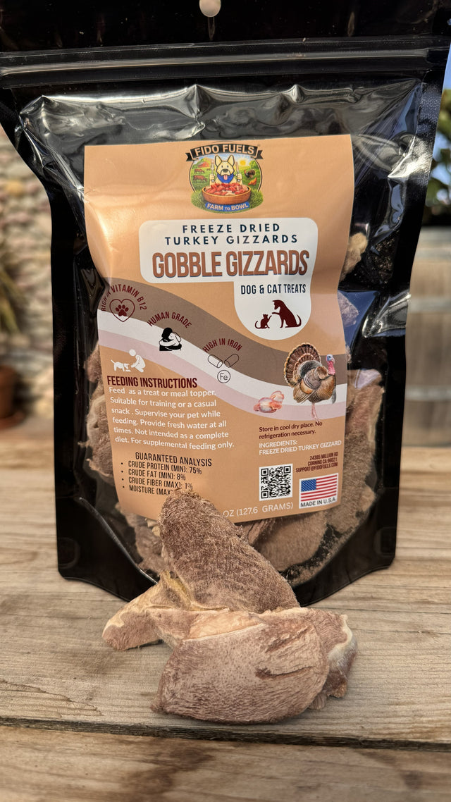 Gobble Gizzards – Freeze-Dried Turkey Gizzards