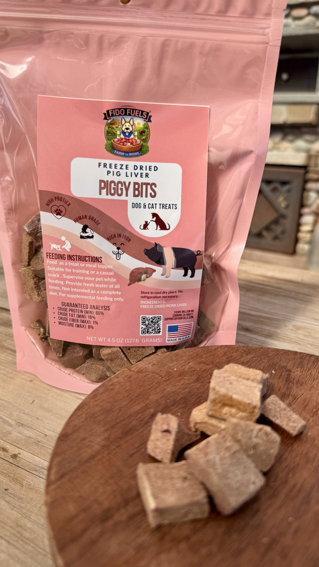 Piggy Bits – Freeze-Dried Pork Liver