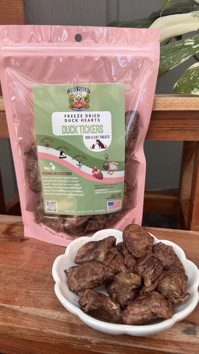 Duck Tickers - Freeze Dried Duck Hearts