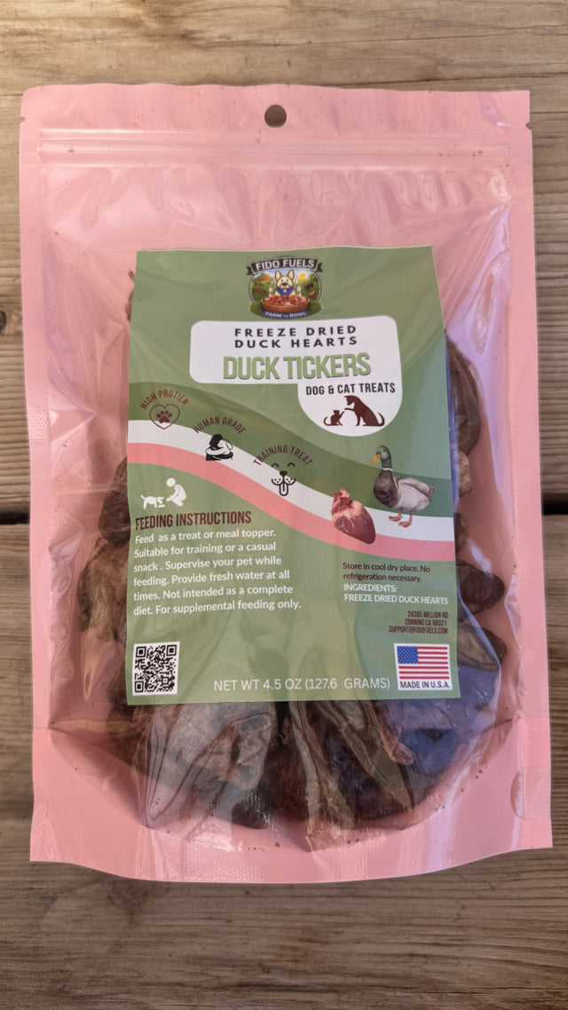 Duck Tickers - Freeze Dried Duck Hearts