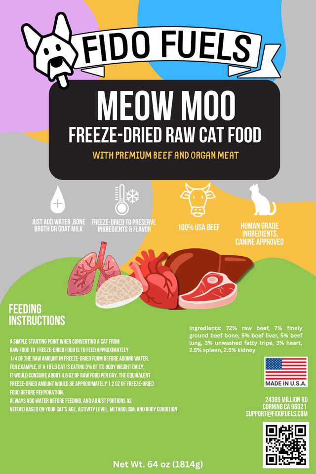 Meow Moo Freeze-Dried Cat Food