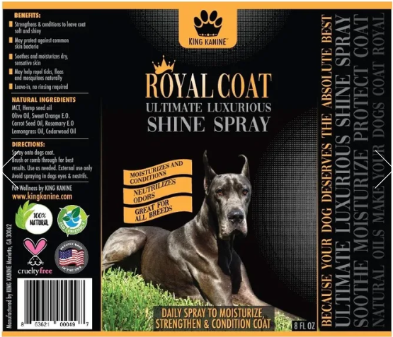 King Kanine Royal Coat Shine Dog Spray