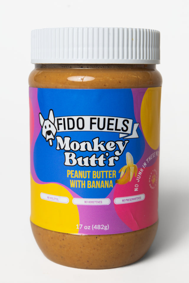 Monkey Butt'r Peanut Butter for Dogs | Fido Fuels
