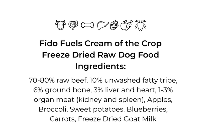 Cream of the Crop Freeze Dried Dog Food
