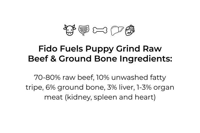 Fine/Puppy Grind Raw Food