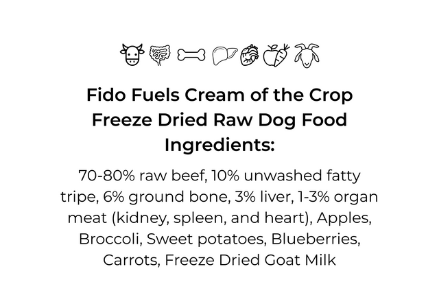Cream of the Crop Freeze Dried Dog Food