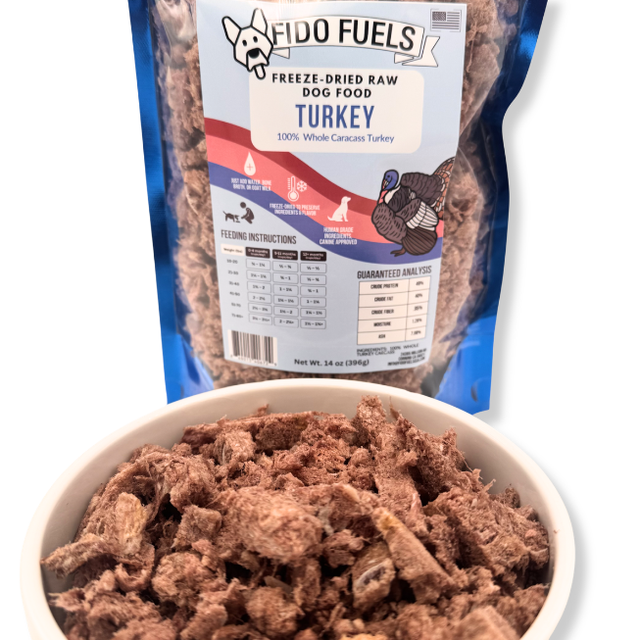 Whole Turkey Freeze Dried Dog Food | Fido Fuels