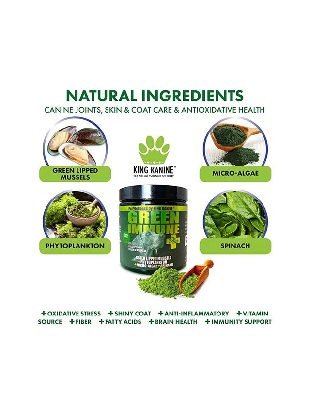 King Kanine Green Immune Plus Supplement for Dogs