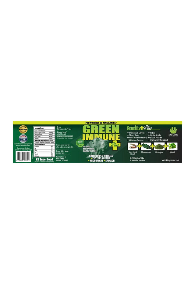 King Kanine Green Immune Plus Supplement for Dogs