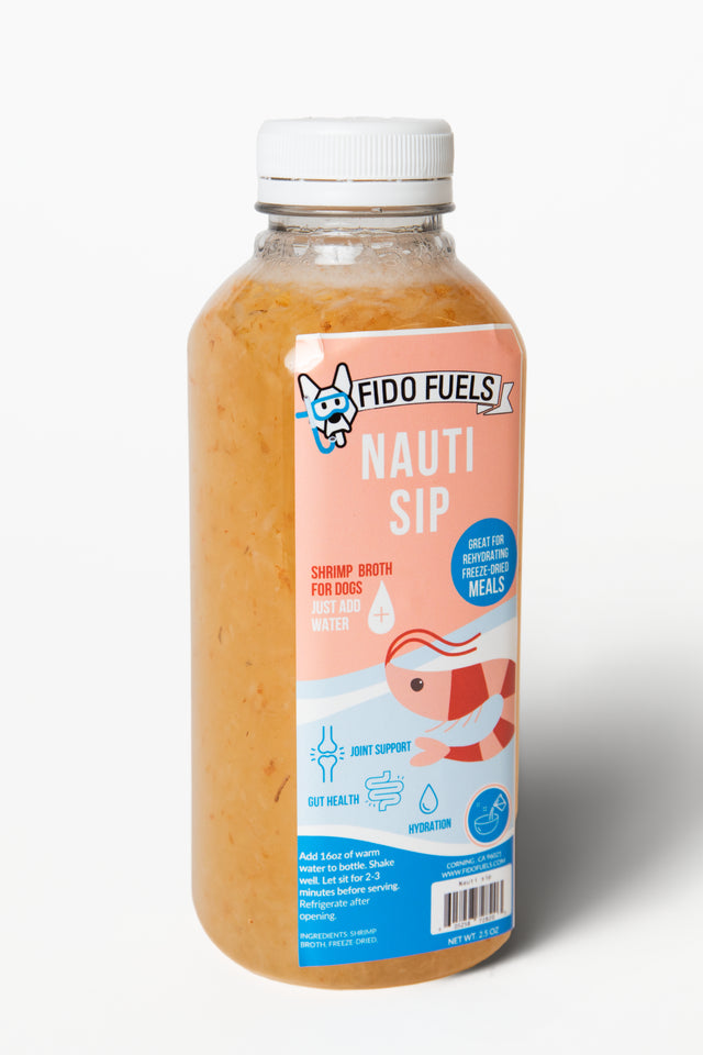 Nauti Sip Freeze Dried Bone Broth for dogs | Fido Fuels