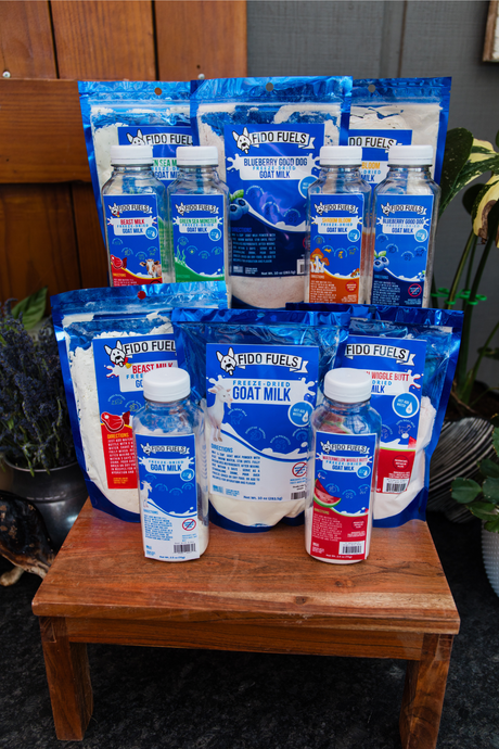 Freeze Dried Goat Milk Supplements for Dogs by Fido Fuels