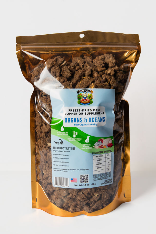 Freeze Dried Organs & Oceans Topper or Supplement