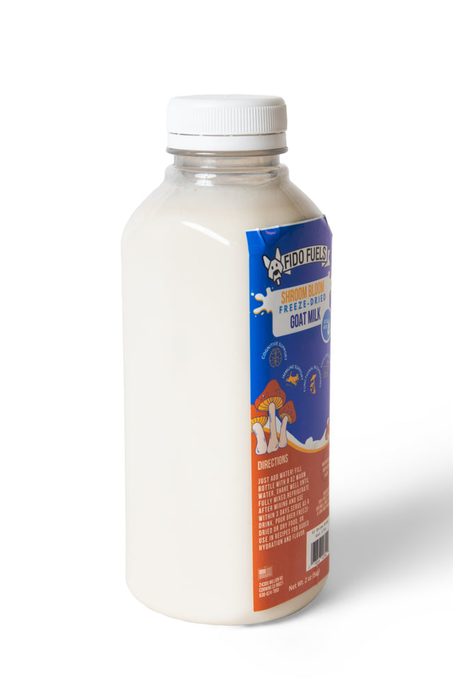 Shroom Bloom Freeze Dried Goat Milk | Fido Fuels