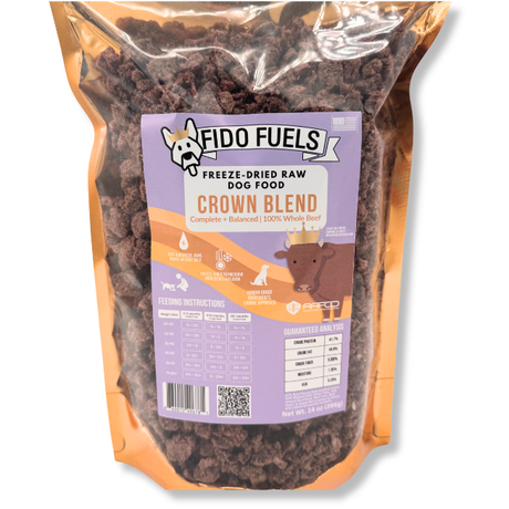 Crown Blend Freeze Dried Raw Dog Food | Fido Fuels