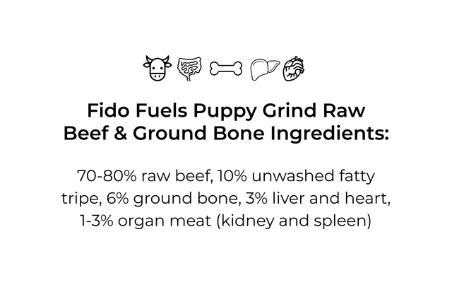 Fine/Puppy Grind Raw Food