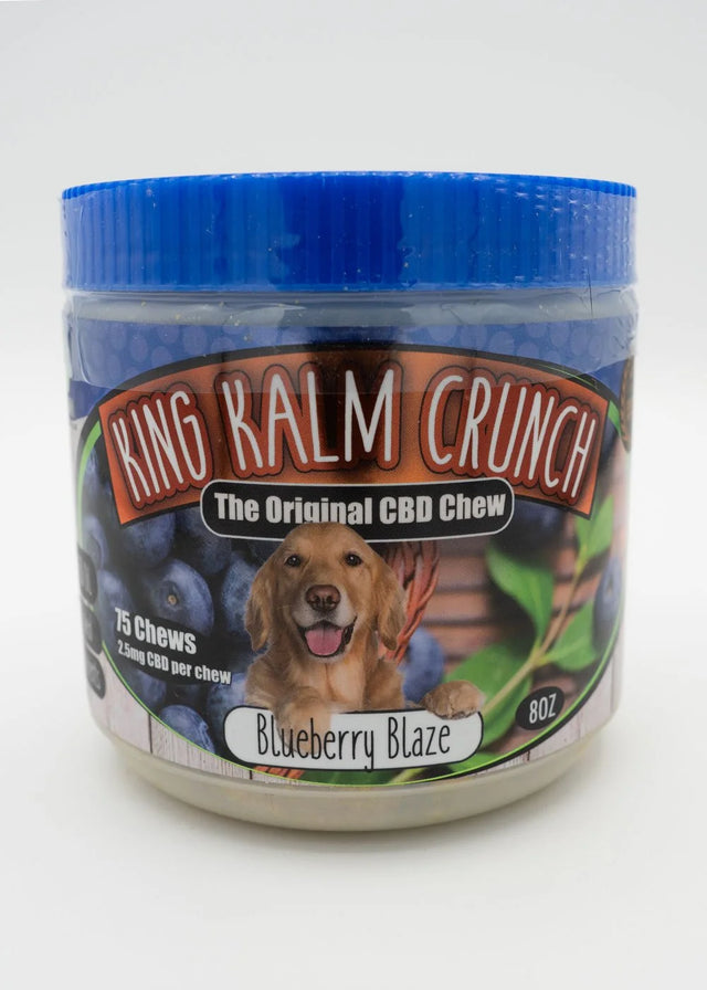 King Kalm Crunch Calming CBD Treats - Blueberry