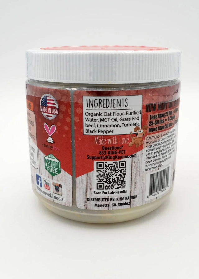 King Kalm Crunch Calming CBD Treats - Grass-Fed Beef