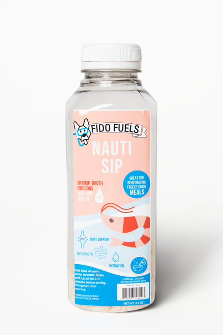 Nauti Sip Freeze Dried Bone Broth for dogs | Fido Fuels