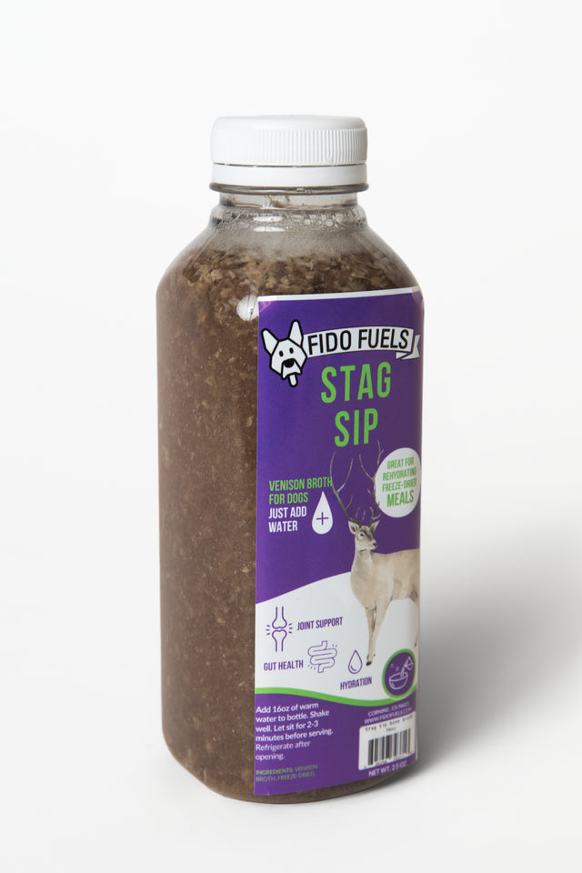 Stag Sip Venison Freeze Dried Bone Broth for dogs | Fido Fuels